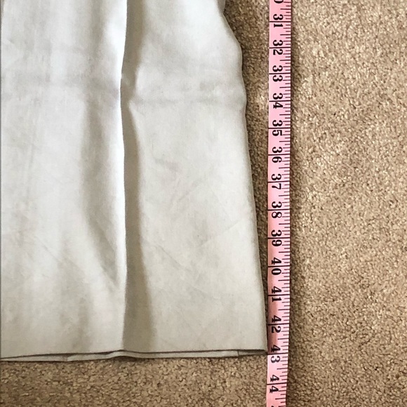 Bebe gray wide leg flared linen dress pants - Picture 12 of 13